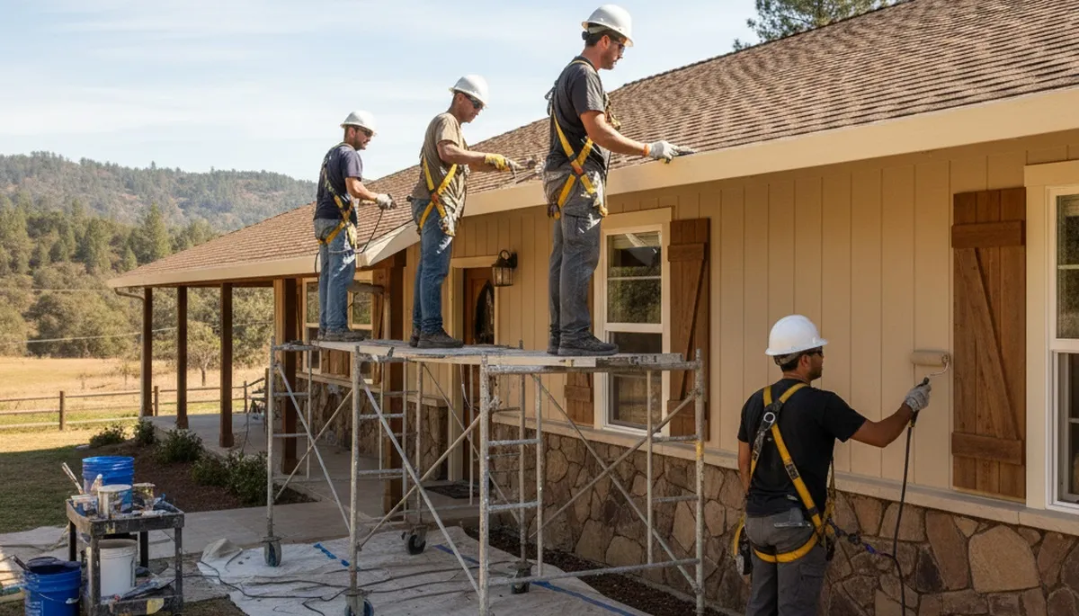 Painting contractor serving Redding, CA for interior and exterior residential painting projects